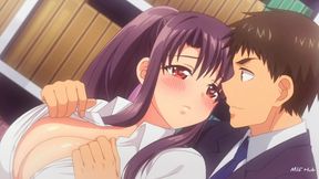 Hot teen with big boobs got horny at library