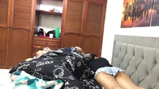 I surprise my best friend fucking with her stepdad