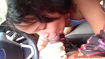 FODENDO NA RUA NO CARRO E NO PELO COM UM DOTADAO #carolinacarioca #edjunior