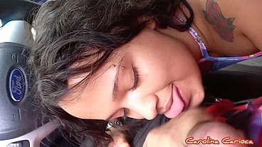 FODENDO NA RUA NO CARRO E NO PELO COM UM DOTADAO #carolinacarioca #edjunior