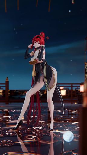 [mmd] 4K Yinyin-bingbing Korean Dance, Lingerie, Erotic Tattoo, Striptease