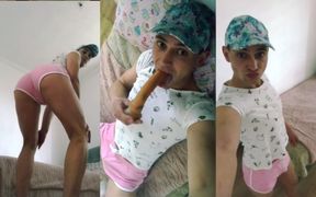 Femboy Sissy, Baby Boy Playing with a Dildo