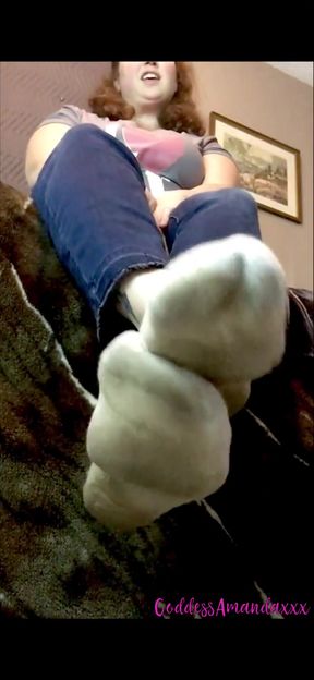 Thrilling moment from "Smell My Dirty Feet &amp; Worn Socks"