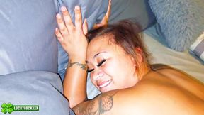 Lucky Gurl Nicole Santana - Sexy Ass Ebony Makes His BBC Cum 3 Times