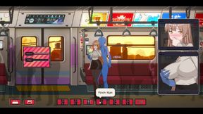 Curvy Adult Store Clerk in Naughty Encounters - Passionate Foreplay, Public Train Action, Solo Pleasure Scene, and Extreme Sex