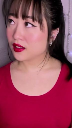 Asian step-sis helps you cum   Clip 1