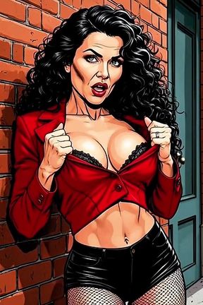 Casting for a 40-year-old Sexy Slut. Cartoon. MILF Black Stockings