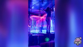 Trans slut Amber Alisson nightclub whore getting a client suck cock and getting rimmed