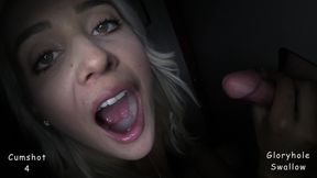 sucks 12 dicks and swallows the loads 1st visit