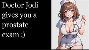Dr. Jodi’s Prostate Examination – Medical Roleplay Audio F4M
