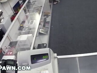 XXXPAWN - Beautiful Brunette Walks Into My Store Looking For Easy Money