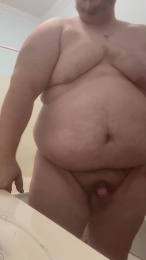 Very Fat Chub Bear With Very Fat Dick Spurts Thick Jizz   Clip 1