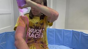 super sticky slime gunging wet and messy wam