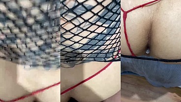 Cum inside the tranny ass! Creampie