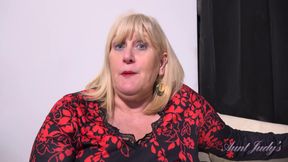 Auntjudys - Busty Mature BBW Catherine Can Needs a Gardener for Her Hairy Bush