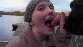 Big amateur tits exposure and hard oral and nub fuck