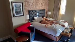 6 months pregnant in Houston Texas. Baby daddy gets me room service and a cream pie.