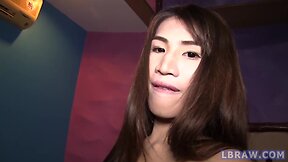 Asian Ladyboy`s Natural Tease & Big Cock Creampie in Pattaya, Thailand