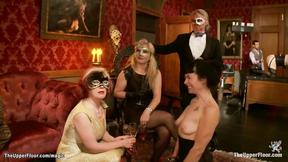 ”Big tits MILF screwed at group sex”