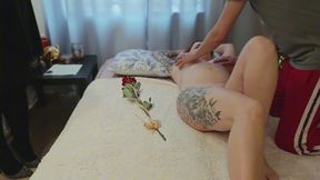 Mom arranges a busty girl for her stepson and shows him how to bring her to orgasm.