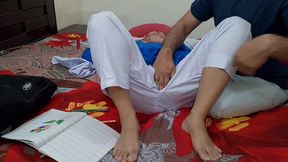 Indian stepbrother has sex with his stepsister after hot her while drawing