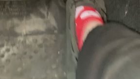 A Cranking the Truck in Moccasins