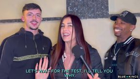 Street Interview Ends In Interracial Threesome At Hotel