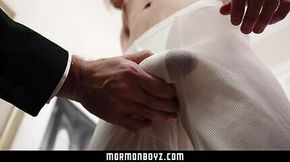 Handsome priest barebacks a hot virgin missionary