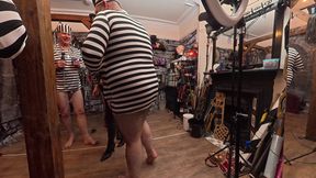 Part 2:- 2 Domme's Having Fun with 3 Prisoners!