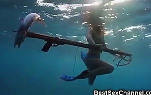 Naked babes on a jet ski!