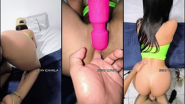 Esposa gostosa latina rabuda fodendo de vestido depois da balada noturna