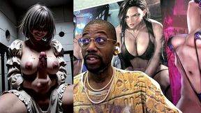 emily’s beautiful dirty smelly other 18 ass step sister masturbates her long hard transgender girl cock and cums, ai generated