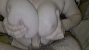 Wife big natural tits, tit fuck