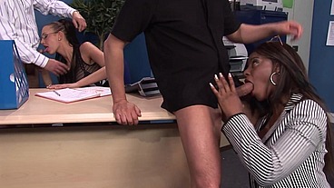 Nothing like a jealous fuck to get your dick off as he shows her pussy no mercy