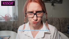 nerd girl - that my big secret with my step daddy s big dick