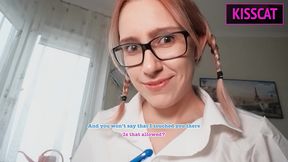 nerd girl - that my big secret with my step daddy s big dick