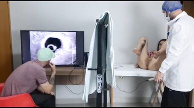 Cuckold takes wife to get an ultrasound with a private gynecologist!