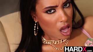 Ebony Bombshell Intensely Pussy Pounded By MONSTER Cock - Jayne Doh - HardX