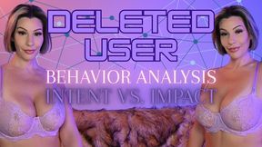 Deleted User - Behavioral Analysis