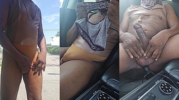 Straight Crossdresser Butt Plug His Hole In Public