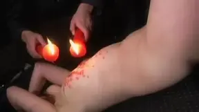 Japanese Darling get tortured wit candle wax