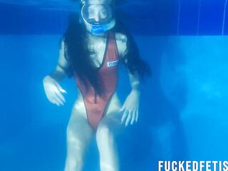 Hawt Slim hawt swimwear diving mask fetish