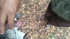 Housewife Outdoor Sucking Cock