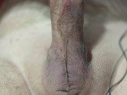 Manually fucking my urethra with estim and cum
