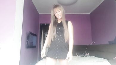 wife ordered her husband lick her pussy full of cum after party and sex in a club