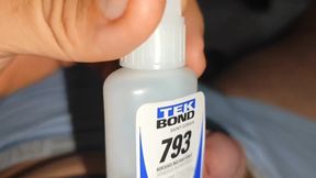 Superglue stuffed straight boy gets destroyed by daddy’s cum
