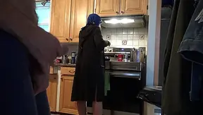 OH MY GOD!!! I almost got caught flashing my big dick in front of my Pakistani stepmother