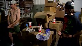 Skaters Pull Cum Soaked, Nasty Prank