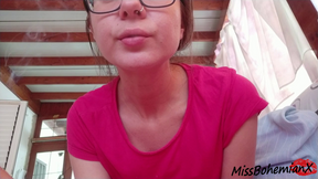 Smoking Break Between Chores - Rolled Cigarette - POV