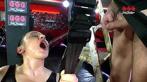 German slut Bonita de Sax gets double fucked in a wild, messy session